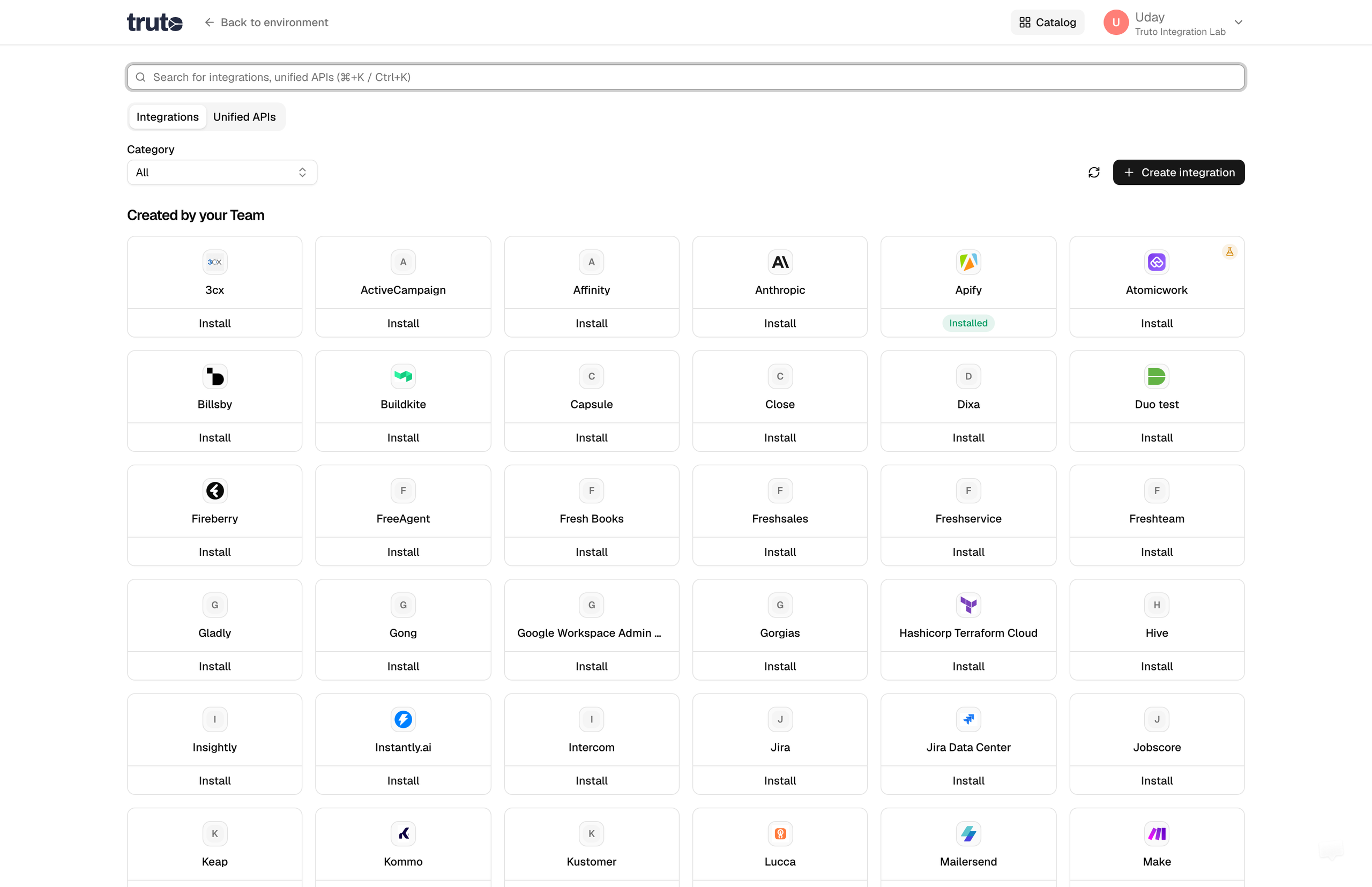 HubSpot in the Catalog