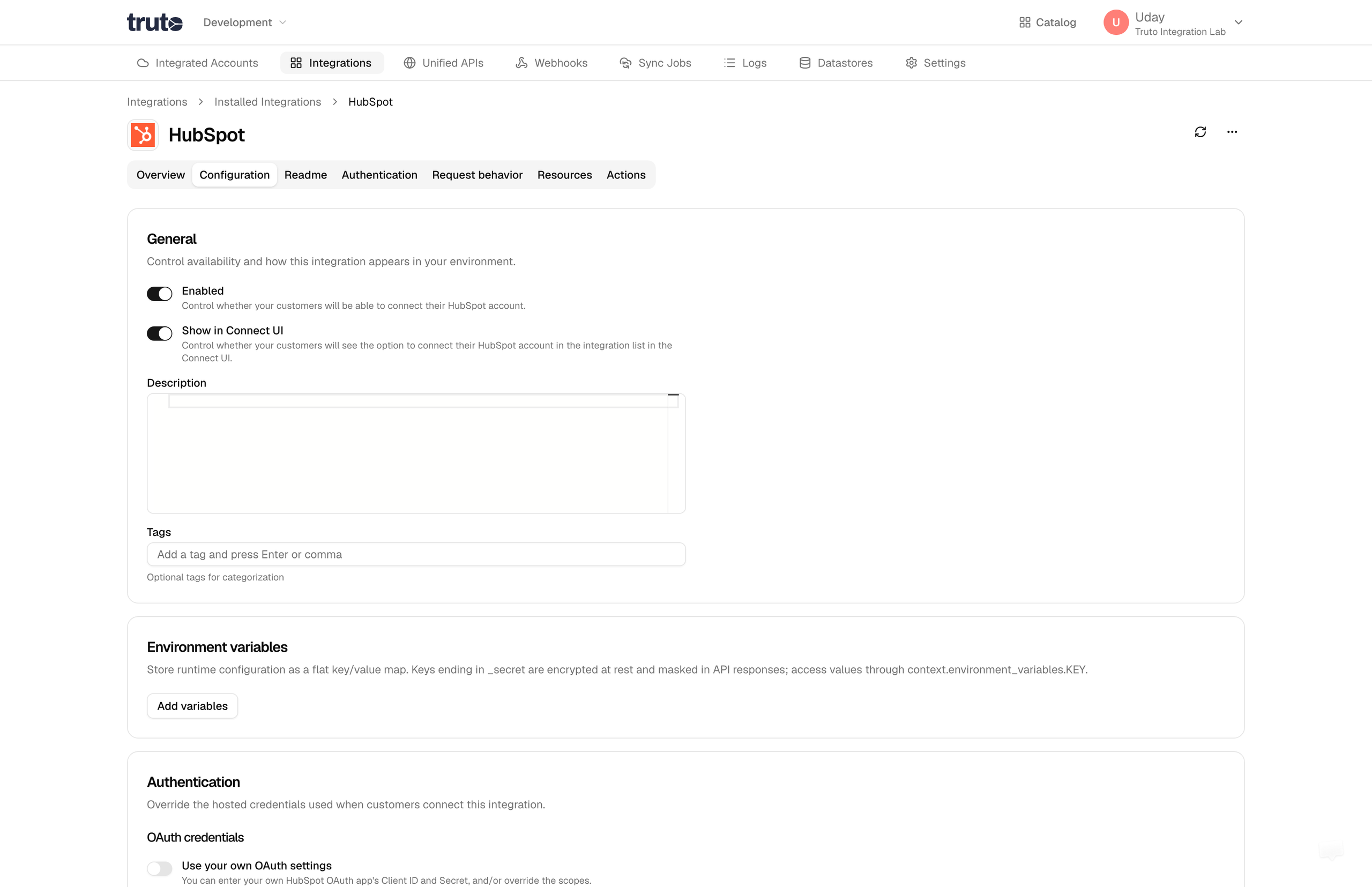Change details for OAuth App