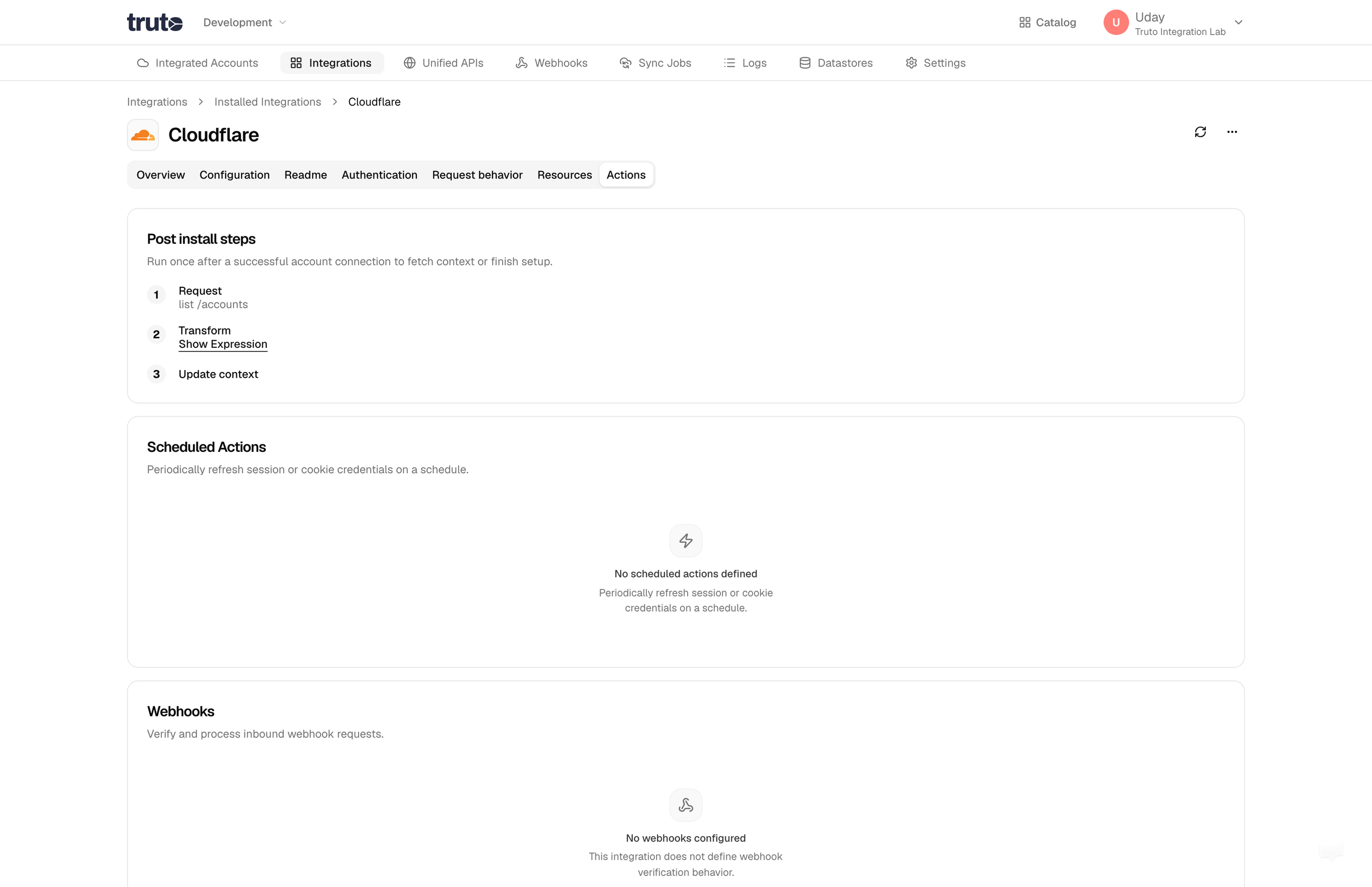 Salesforce Actions