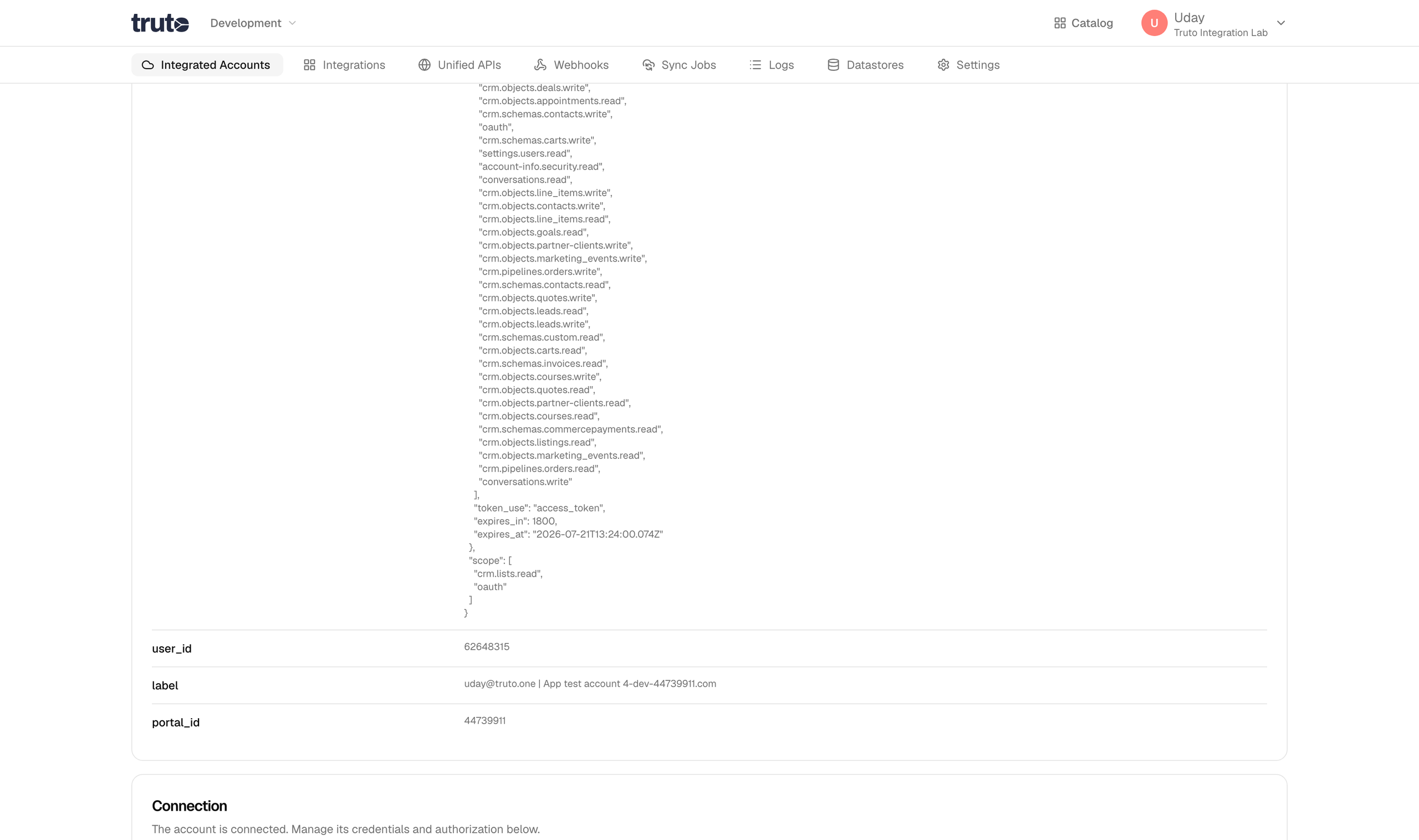 Click on Call API