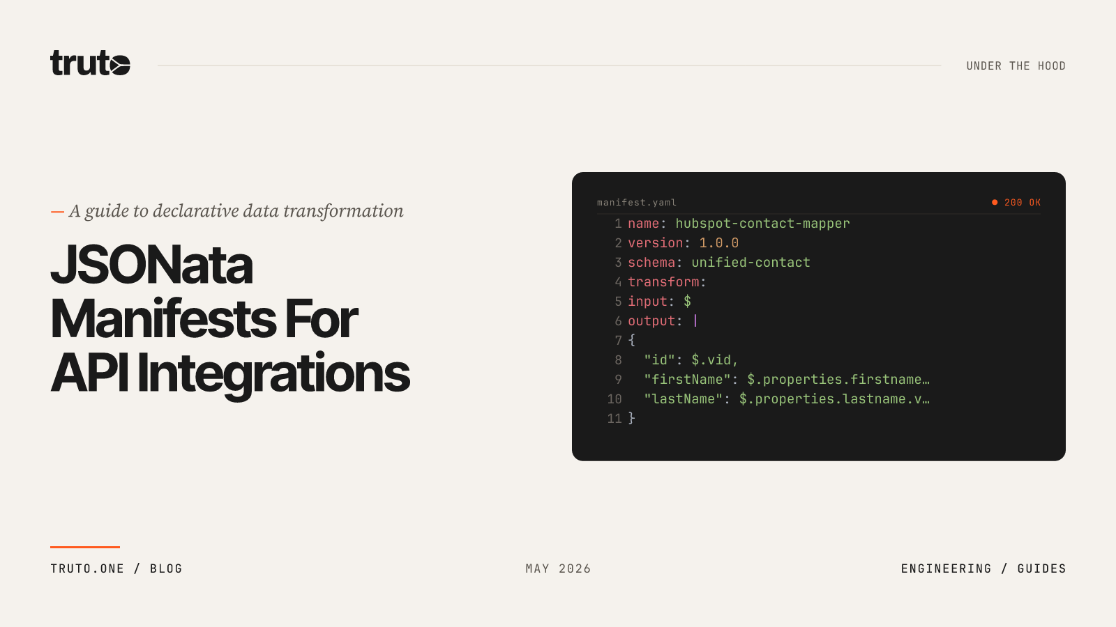 How to Publish JSONata Manifests and Mapping Examples for API Integrations