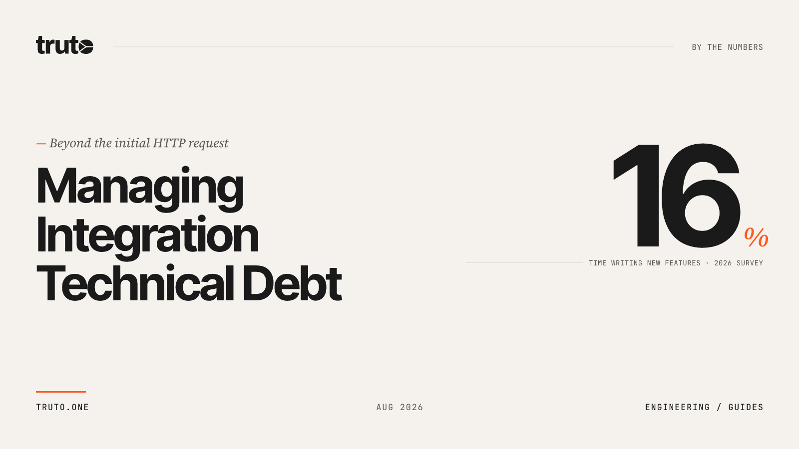 How to Reduce Technical Debt from Maintaining Dozens of Third-Party API Integrations