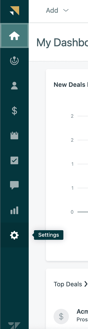 Click Settings Icon