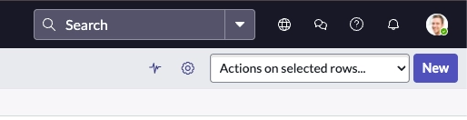 Create New Button